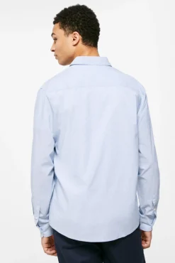 * Camisa Fil- A -Fil Azul Best