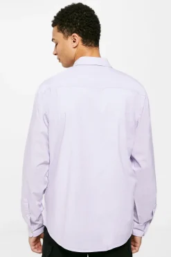 * Camisa Fil- A -Fil Morado Sale