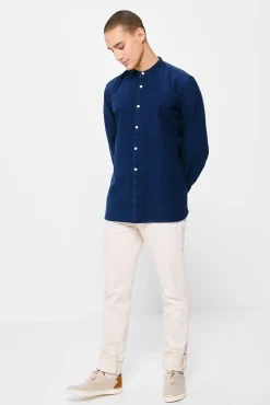 * Camisa Indigo Mao Navy Best