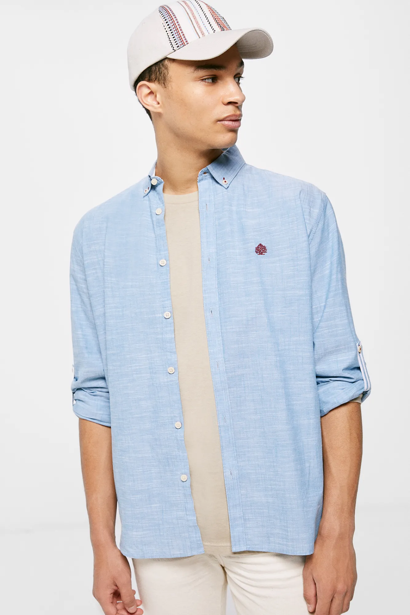 * Camisa Ligera Color Azul Best