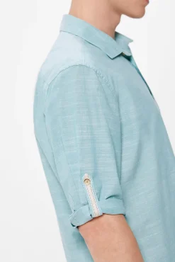 * Camisa Ligera Color Turquesa Online