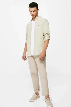 * Camisa Ligera Color Verde Clearance