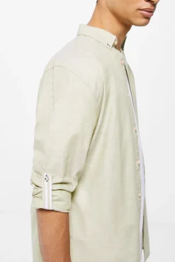 * Camisa Ligera Color Verde Clearance
