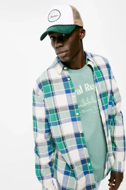 * Camisa Ligera Cuadros Marron Online