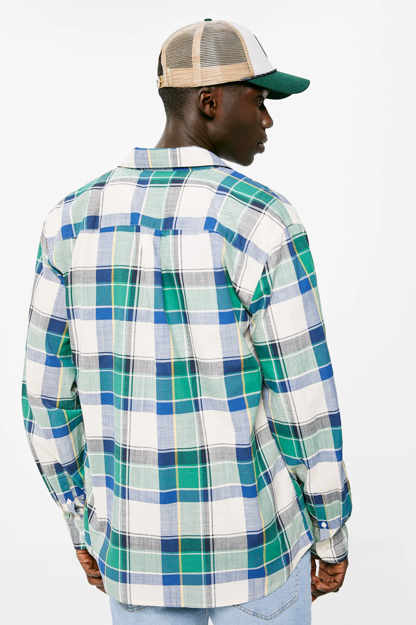 * Camisa Ligera Cuadros Marron Online