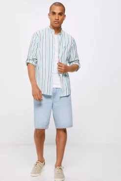 * Camisa Ligera Mao Estampado Turquesa Clearance