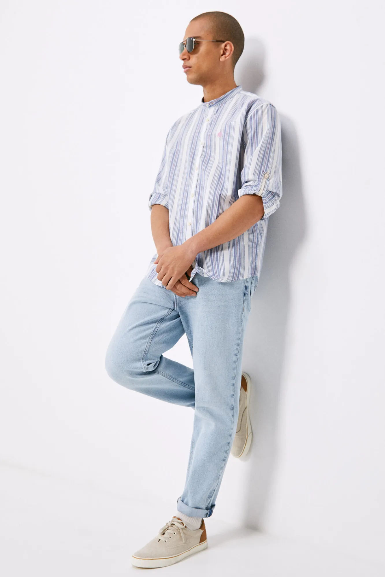 * Camisa Ligera Mao Azul Medio Hot