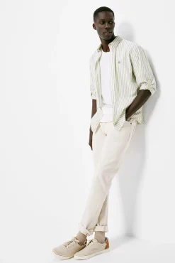 * Camisa Ligera Rayas Verde Clearance