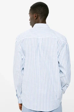 * Camisa Ligera Rayas Azul Outlet