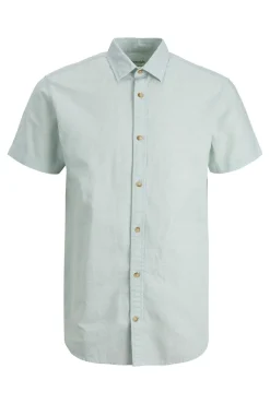 Jack & Jones Camisa Linho Slim Verde Sale