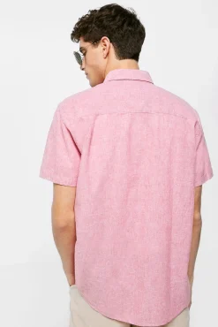 * Camisa Lino Fucsia Sale