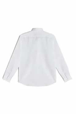 Ooto Camisa Lino Manga Larga Blanco Sale
