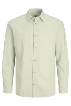 Jack & Jones Camisa Lino Manga Larga Verde Best