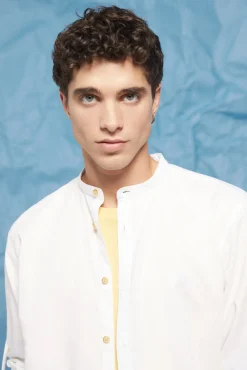 * Camisa Lino Mao Blanco New