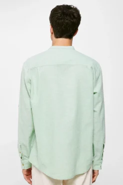 * Camisa Lino Mao Verde Hot