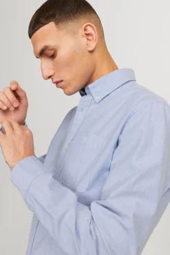 Jack & Jones Camisa Lisa Azul Claro Sale