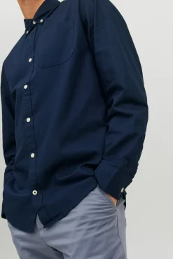 Jack & Jones Camisa Lisa Navy Outlet