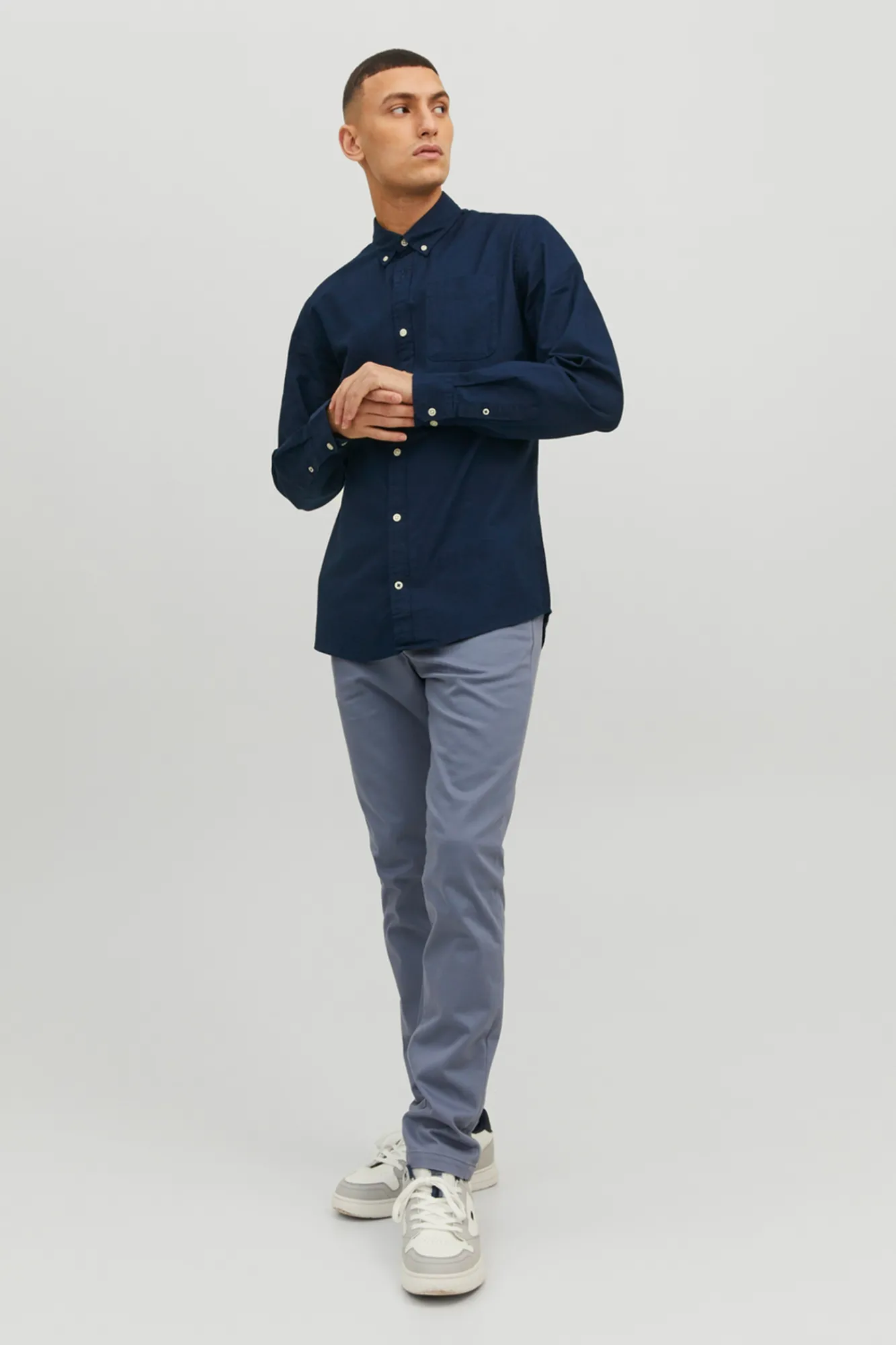 Jack & Jones Camisa Lisa Navy Outlet