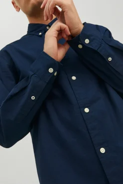 Jack & Jones Camisa Lisa Navy Outlet
