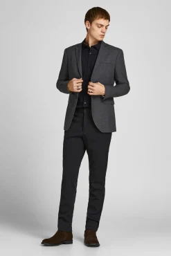 Jack & Jones Camisa Lisa Formal Negro Discount