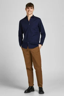 Jack & Jones Camisa Lisa Formal Navy Best