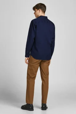Jack & Jones Camisa Lisa Formal Navy Best