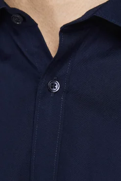 Jack & Jones Camisa Lisa Formal Navy Best