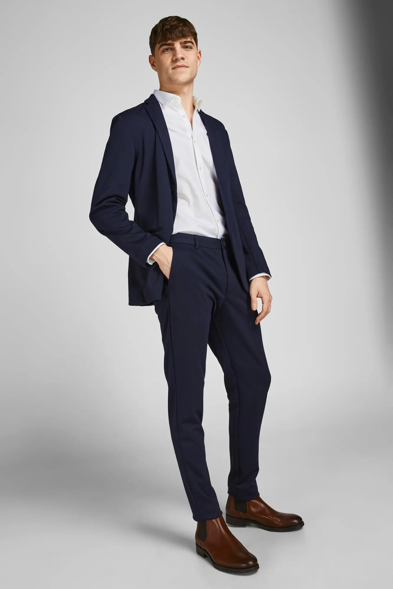 Jack & Jones Camisa Lisa Formal Blanco Best