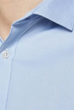Jack & Jones Camisa Lisa Formal Azul Claro Clearance