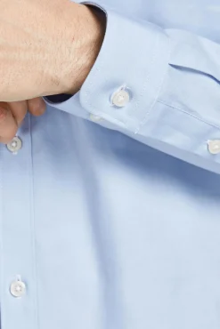 Jack & Jones Camisa Lisa Formal Azul Claro Clearance