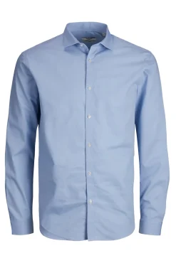 Jack & Jones Camisa Lisa Formal Azul Claro Clearance