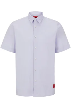 HUGO Camisa Manga Corta Morado Discount