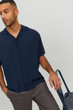 Jack & Jones Camisa Manga Corta Navy Online