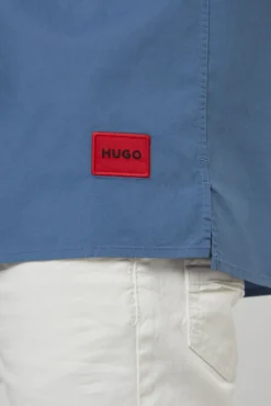 HUGO Camisa Manga Corta Azul Medio Clearance