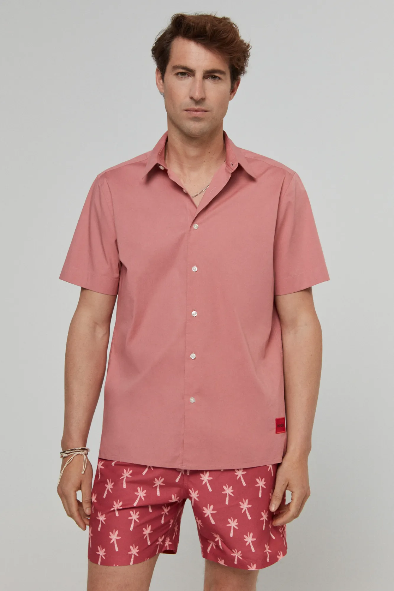 HUGO Camisa Manga Corta Rosa New