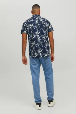 Jack & Jones Camisa Manga Corta Navy Clearance