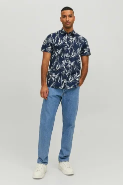 Jack & Jones Camisa Manga Corta Navy Clearance