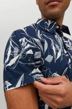 Jack & Jones Camisa Manga Corta Navy Clearance
