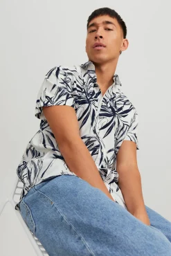 Jack & Jones Camisa Manga Corta Blanco Hot