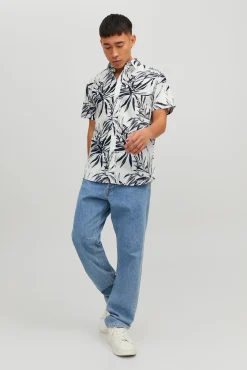 Jack & Jones Camisa Manga Corta Blanco Hot