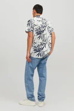 Jack & Jones Camisa Manga Corta Blanco Hot