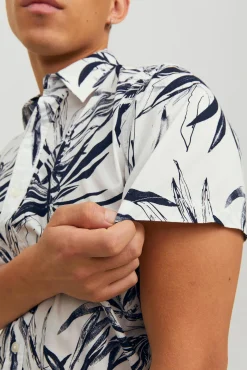 Jack & Jones Camisa Manga Corta Blanco Hot