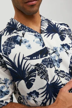 Jack & Jones Camisa Manga Corta Estampada Estampado Azul Hot