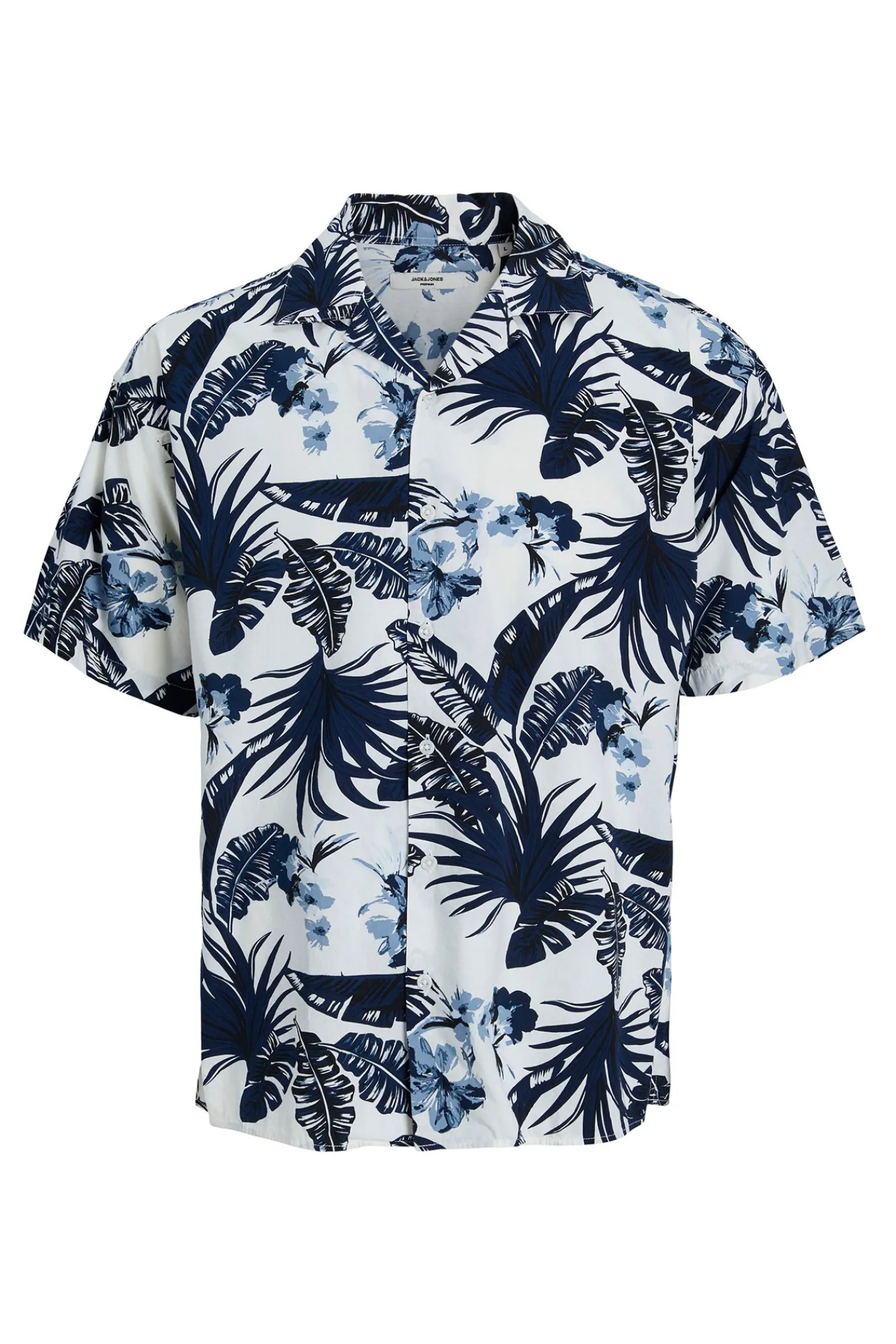 Jack & Jones Camisa Manga Corta Estampada Estampado Azul Hot