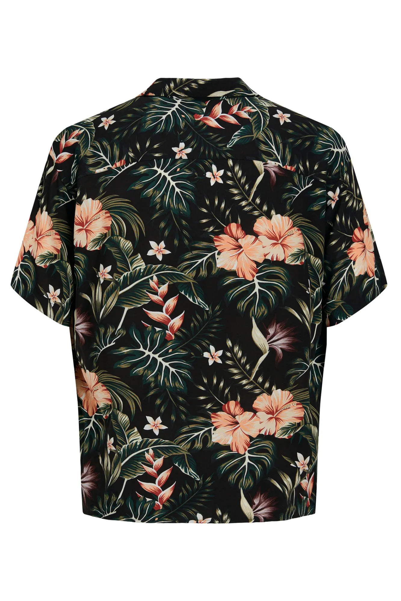 Jack & Jones Camisa Manga Corta Print Floral Negro Outlet