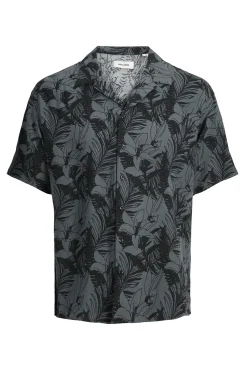Jack & Jones Camisa Manga Corta Print Floral Negro Sale
