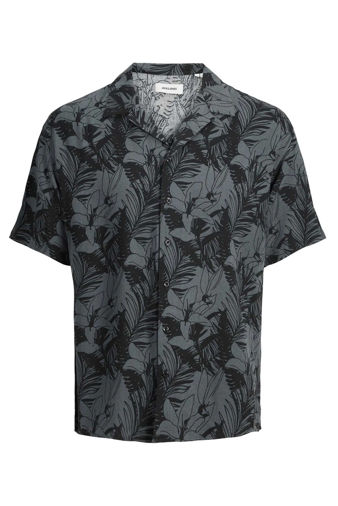Jack & Jones Camisa Manga Corta Print Floral Negro Sale
