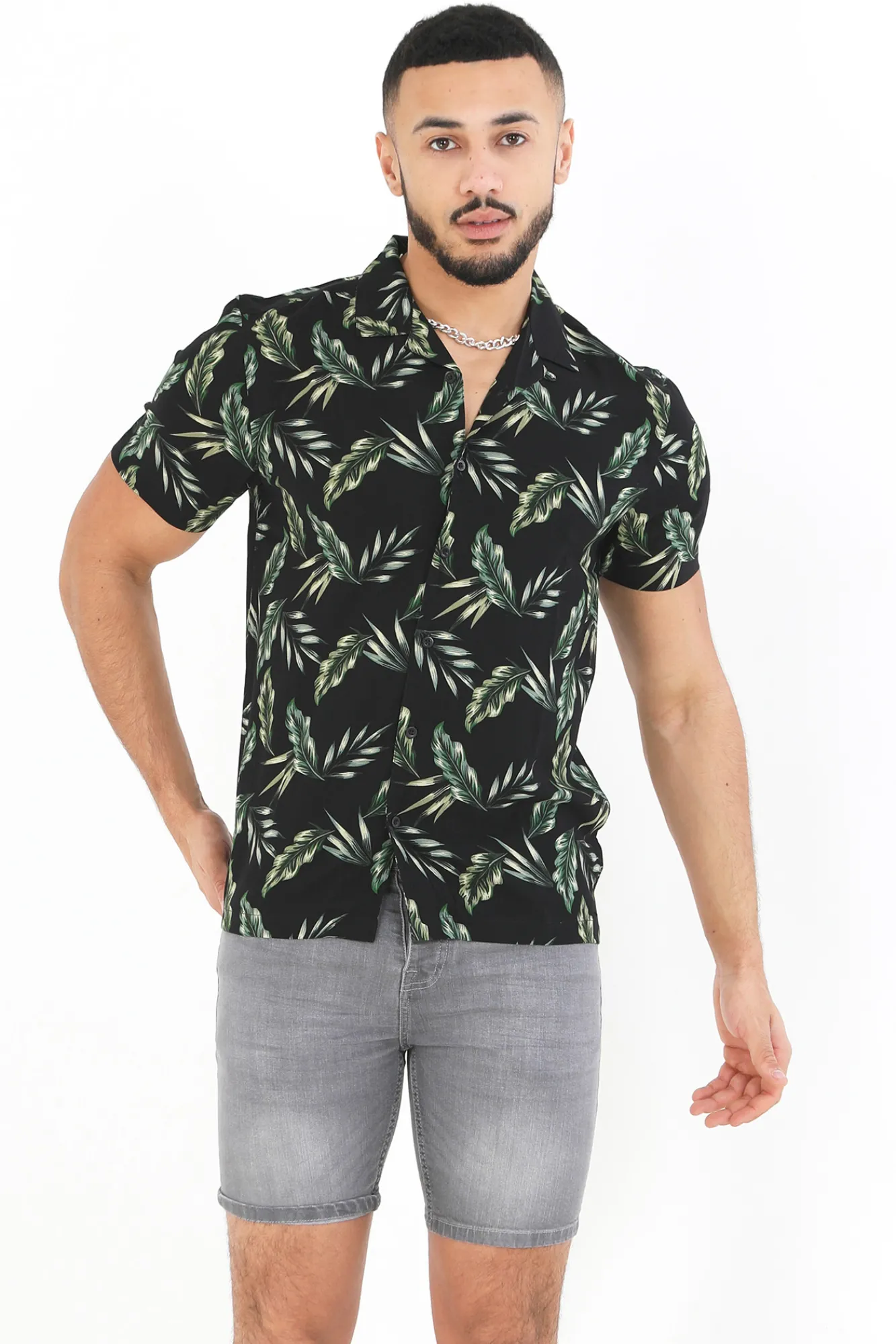 Brave Soul Camisa Manga Corta Y Estampada. Multicolor