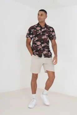 Brave Soul Camisa Manga Corta Y Estampada. Multicolor