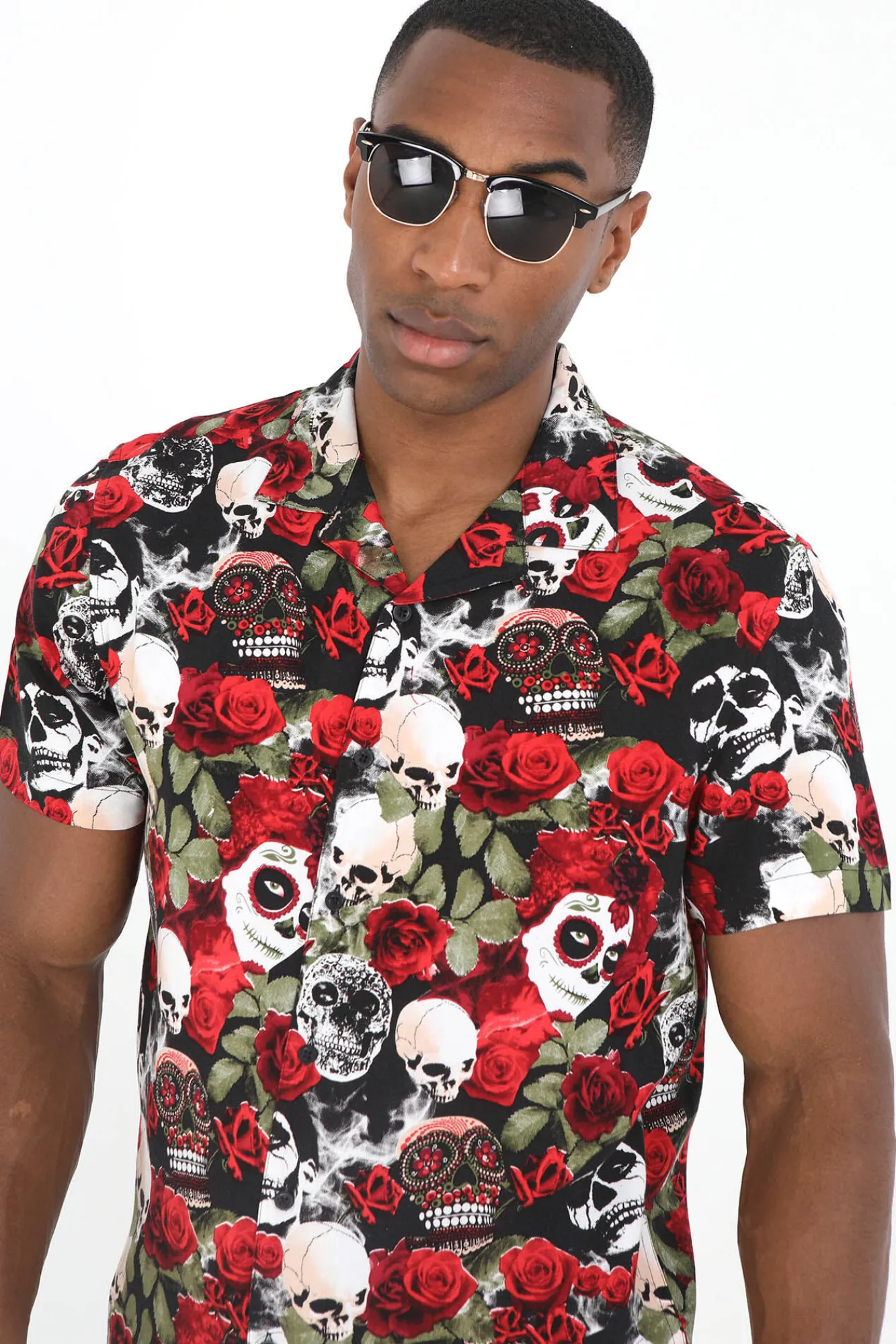Brave Soul Camisa Manga Corta Y Estampada. Multicolor Discount